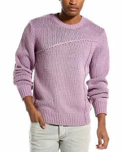 Helmut Lang Seamed Crewneck Wool-Blend Shirt Men