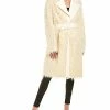 Helmut Lang Wool-Blend Fringe Coat Women