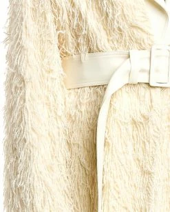 Helmut Lang Wool-Blend Fringe Coat Women -Millennium Lighting Shop 1411132775 RLLD 3