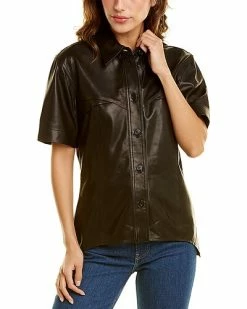 Helmut Lang Leather Shirt Women