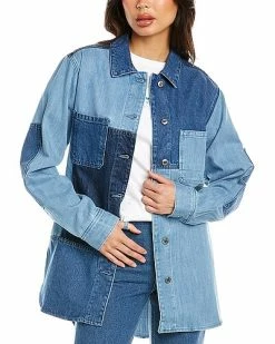 Helmut Lang Pieced Denim Jacket Women