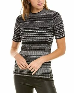 Helmut Lang Ribbed Wool-Blend Sweater Women
