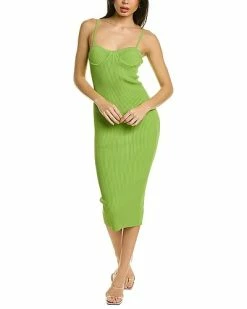 Helmut Lang Ribbed Midi Dress Women