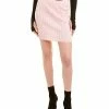 Helmut Lang Fine Rib Wool Mini Skirt Women
