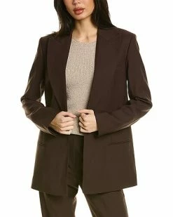 Helmut Lang Peak Lapel Wool-Blend Blazer Women