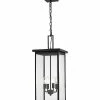 Millennium Lighting Barkeley Black Outdoor 4-Light Pendant Home