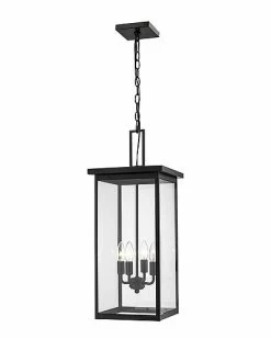 Millennium Lighting Barkeley Black Outdoor 4-Light Pendant Home