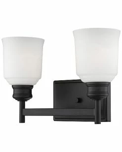 Millennium Lighting Burbank Black 2-Light Vanity Home