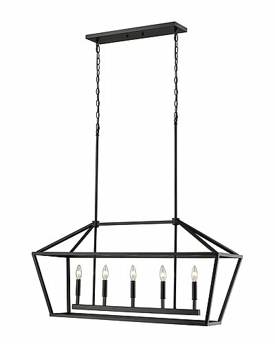 Millennium Lighting Black 5-Light Chandelier Home 1 Millennium Lighting Black 5-Light Chandelier Home