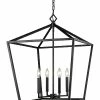 Millennium Lighting Black 4-Light Outdoor Pendant Home