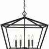 Millennium Lighting Black 4-Light Outdoor Pendant Home
