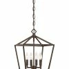 Millennium Lighting Bronze 4-Light Outdoor Pendant Home