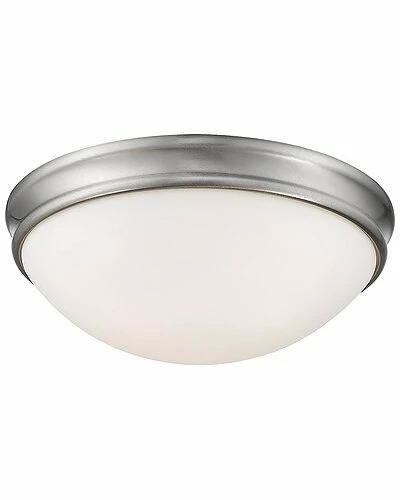 Millennium Lighting Nickel 3-Light Flush Mount Home 1 Millennium Lighting Nickel 3-Light Flush Mount Home