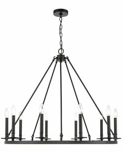 Millennium Lighting Florence Black 10-Light Chandelier Home