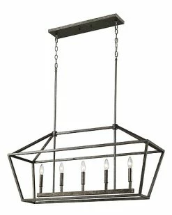 Millennium Lighting Silver 5-Light Pendant Home