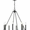 Millennium Lighting Florence Black 8-Light Chandelier Home