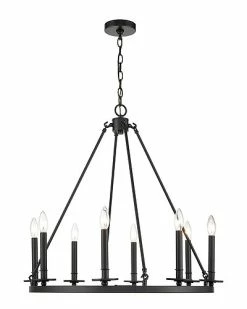 Millennium Lighting Florence Black 8-Light Chandelier Home