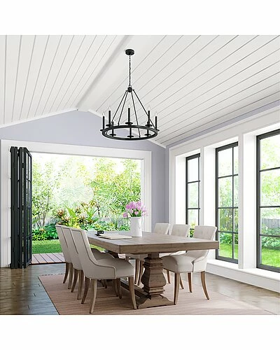 Millennium Lighting Florence Black 8-Light Chandelier Home 2 Millennium Lighting Florence Black 8-Light Chandelier Home - Image 2