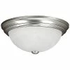 Millennium Lighting Nickel 2-Light Flush Mount Home