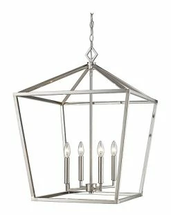 Millennium Lighting Nickel 4-Light Pendant Home