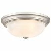 Millennium Lighting Nickel 3-Light Flush Mount Home