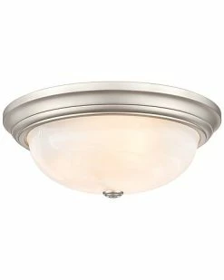 Millennium Lighting Nickel 3-Light Flush Mount Home
