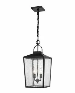 Millennium Lighting Devens Black Outdoor 2-Light Pendant Home