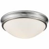 Millennium Lighting Nickel 2-Light Flush Mount Home
