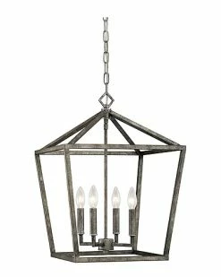 Millennium Lighting Silver 4-Light Pendant Home