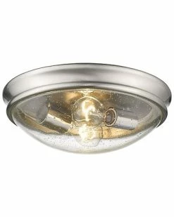 Millennium Lighting Nickel 2-Light Flush Mount Home