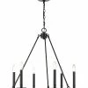 Millennium Lighting Florence Black 6-Light Chandelier Home