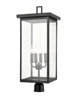 Millennium Lighting Barkeley Black Outdoor 4-Light Lantern Home