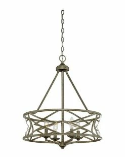 Millennium Lighting Lakewood Silver 4-Light Chandelier Home