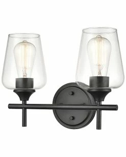 Millennium Lighting Ashford Black 2-Light Vanity Home