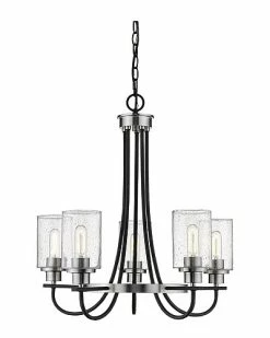 Millennium Lighting Clifton Black 5-Light Chandelier Home