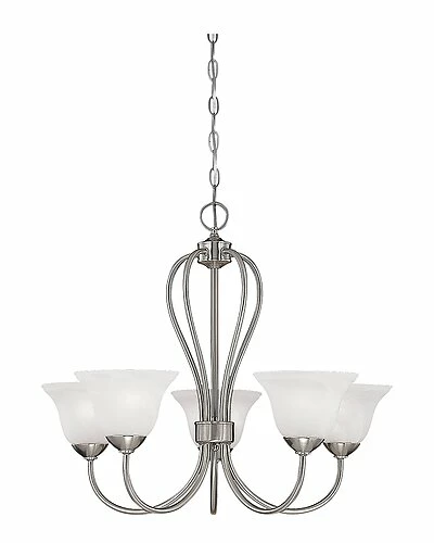 Millennium Lighting Main Street Nickel 5-Light Chandelier Home 1 Millennium Lighting Main Street Nickel 5-Light Chandelier Home