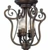 Millennium Lighting Chateau Bronze 4-Light Flush Mount Home