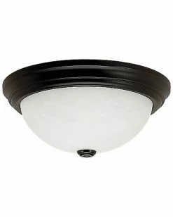 Millennium Lighting Black 3-Light Flush Mount Home