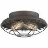 Millennium Lighting Neo-Industrial Bronze 2-Light Flush Mount Home