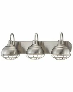Millennium Lighting Neo-Industrial Nickel 3-Light Vanity Home