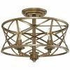 Millennium Lighting Lakewood Gold 3-Light Flush Mount Home