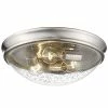 Millennium Lighting Nickel 3-Light Flush Mount Home