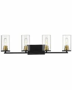 Millennium Lighting Burbank Black 4-Light Vanity Home