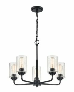Millennium Lighting Moven Black 5-Light Chandelier Home