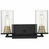 Millennium Lighting Burbank Black 2-Light Vanity Home