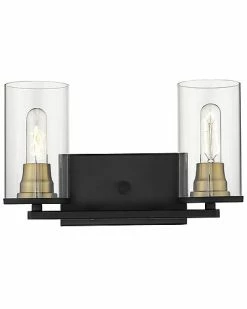 Millennium Lighting Burbank Black 2-Light Vanity Home