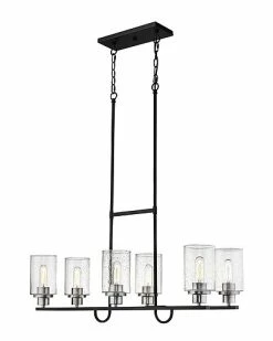 Millennium Lighting Clifton Black 6-Light Chandelier Home