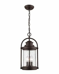 Millennium Lighting Livingston Black Outdoor 3-Light Pendant Home