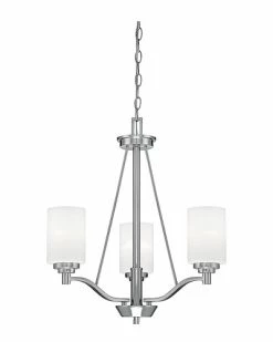 Millennium Lighting Durham Nickel 3-Light Chandelier Home