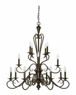 Millennium Lighting Devonshire Gold 16-Light Flush Mount Home